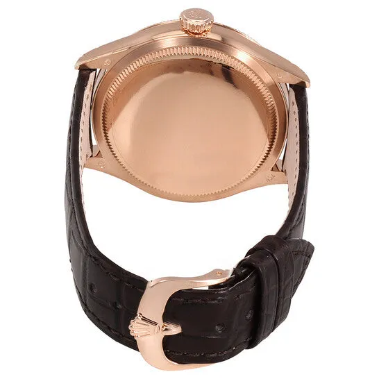 Watches JMS always Original Rolex Cellini Automatic White Lacquer Dial Brown Tobacco Leather Watch 50505WSL Watches JMS always Original Rolex Cellini Automatic White Lacquer Dial Brown Tobacco Leather Watch 50505WSL