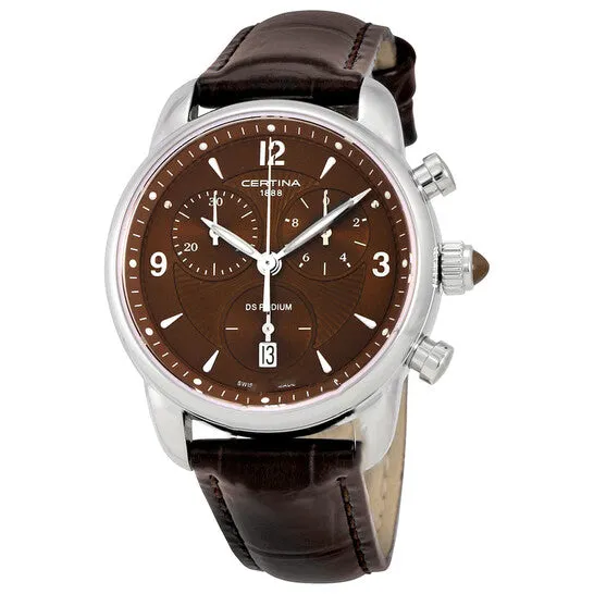 Watches Original Certina DS Podium Chronograph Quartz Brown Dial Ladies Watch C0252171629700 JMS always