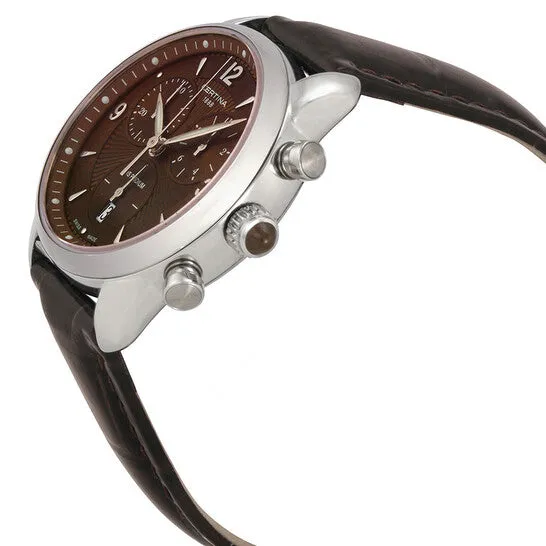Watches Original Certina DS Podium Chronograph Quartz Brown Dial Ladies Watch C0252171629700 JMS always