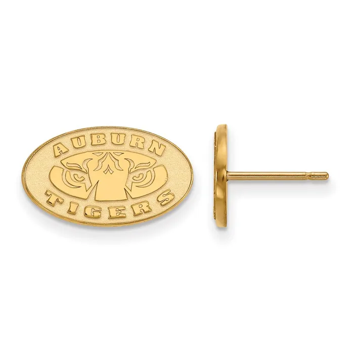 10k Gold Auburn Tigers Extra Small Post Earrings TreasureFineJewelers Earrings