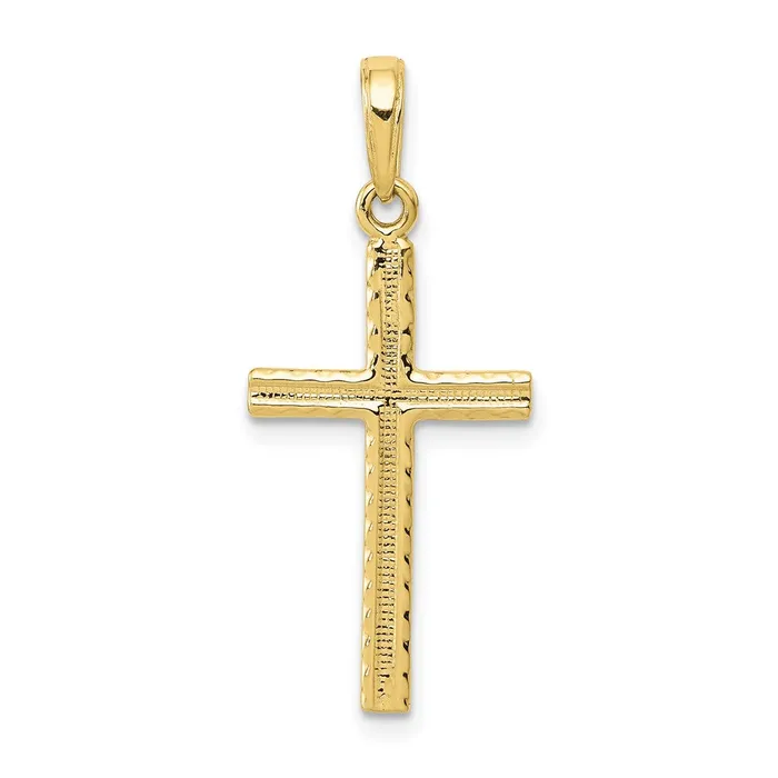 10K Latin Cross Pendant TreasureFineJewelers Necklaces