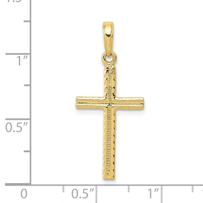 10K Latin Cross Pendant TreasureFineJewelers Necklaces