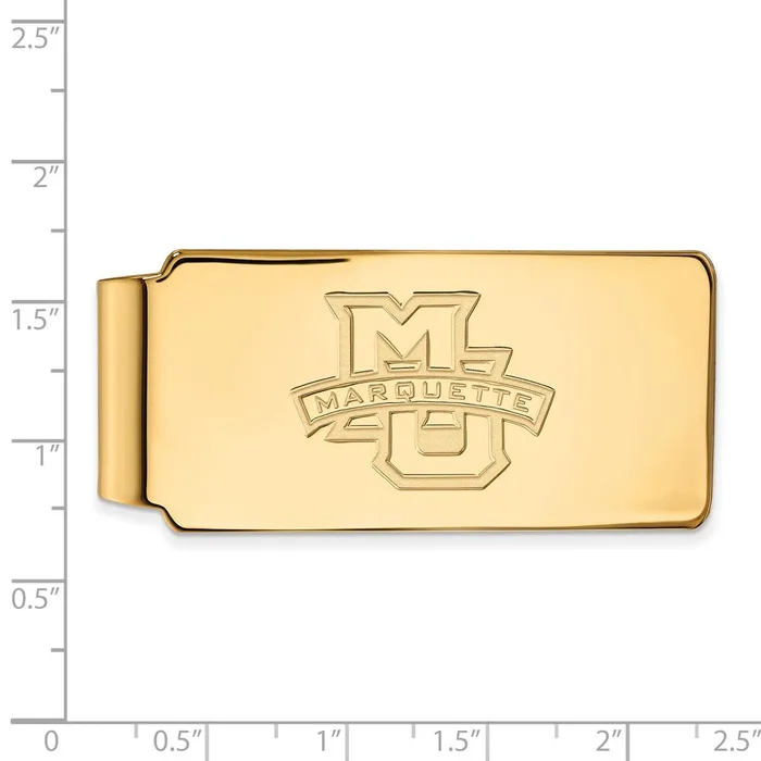 10K Yellow Gold Marquette University Money Clip TreasureFineJewelers PreStyled Sets
