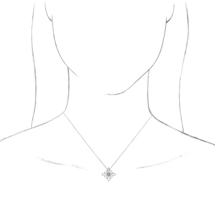 14K White Gold VintageInspired Geometric 1618 Necklace TreasureFineJewelers Necklaces