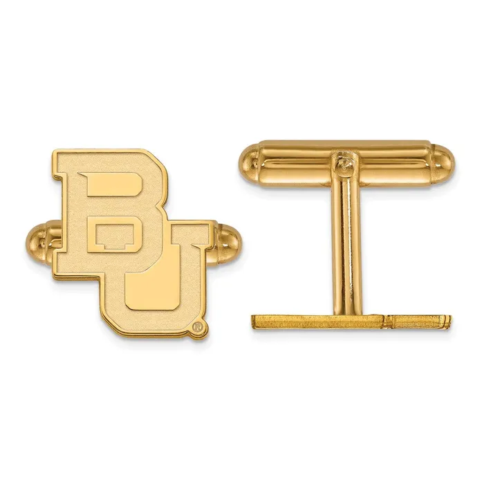 14K Yellow Gold Baylor University Cuff Link TreasureFineJewelers PreStyled Sets 14K Yellow Gold Baylor University Cuff Link TreasureFineJewelers PreStyled Sets