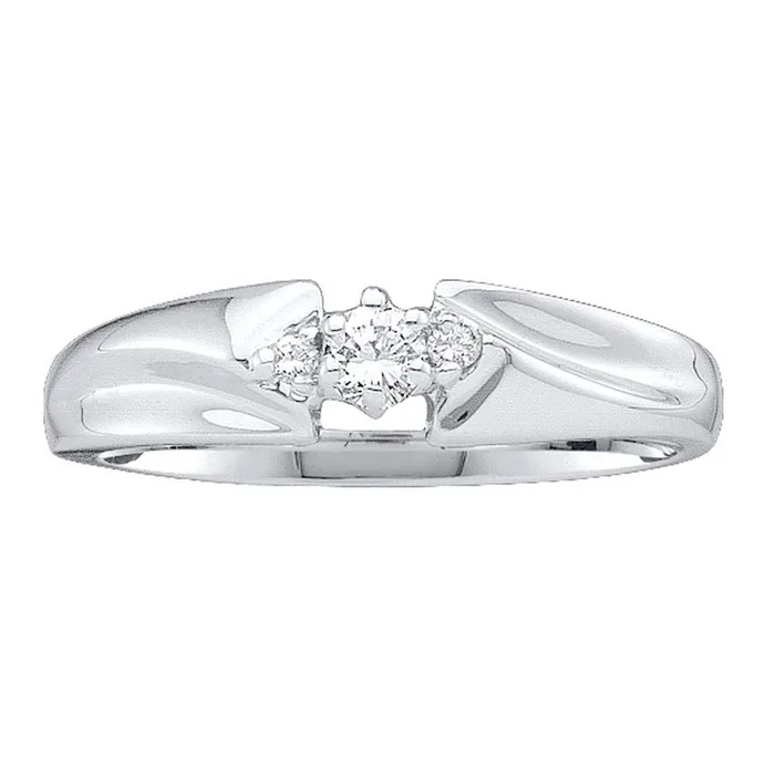14kt white gold womens round diamond 3 stone promise bridal ring 110 cttw42113 North Arrow Shop Rings 14kt white gold womens round diamond 3 stone promise bridal ring 110 cttw42113 North Arrow Shop Rings