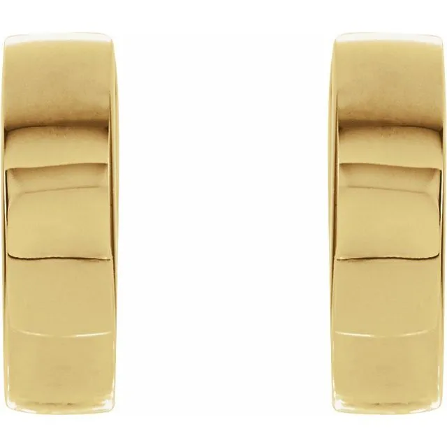 18K Yellow Gold 145 mm Hinged Earrings TreasureFineJewelers Earrings