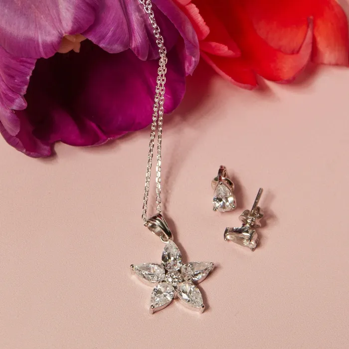 Aletheia Crystal Sterling Silver Earrings Ema Jewels Earrings