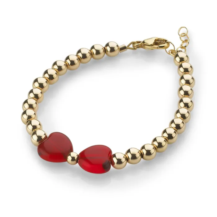 Bracelets Gold filled red bow bracelet Perfect Piercing