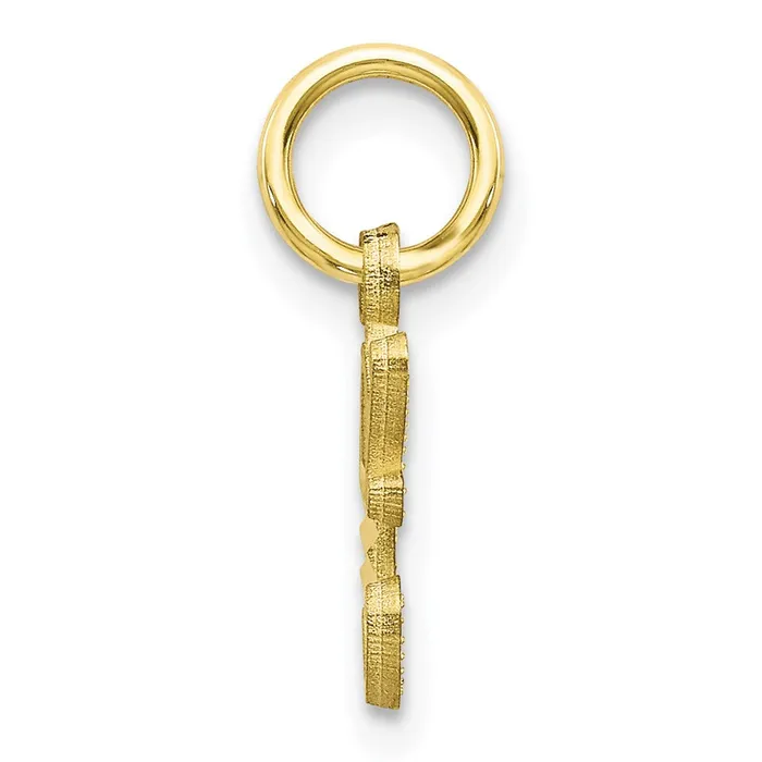 Charm Necklaces 10k Yellow Gold Initial C Charm TreasureFineJewelers