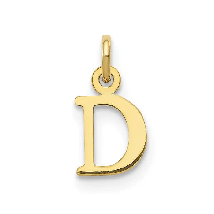 Charm Necklaces TreasureFineJewelers 10k Yellow Gold Cutout Letter D Initial Charm Charm Necklaces TreasureFineJewelers 10k Yellow Gold Cutout Letter D Initial Charm