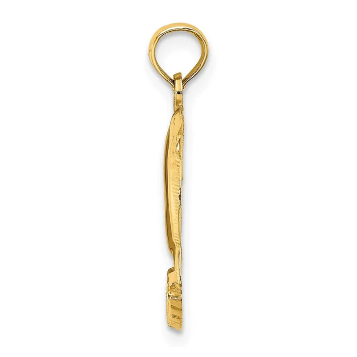 Charm Necklaces TreasureFineJewelers 14K JAMAICA wDolphins Charm