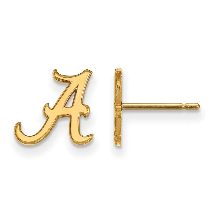 Earrings TreasureFineJewelers 10k Gold University of Alabama XS Post Earrings