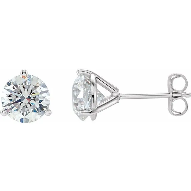 Earrings TreasureFineJewelers 14K White 1 12 CTW Diamond Stud Earrings Earrings TreasureFineJewelers 14K White 1 12 CTW Diamond Stud Earrings
