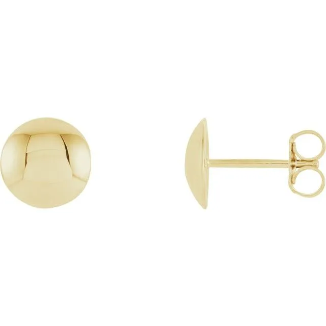 Earrings TreasureFineJewelers Convex Circle Earrings
