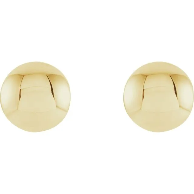 Earrings TreasureFineJewelers Convex Circle Earrings