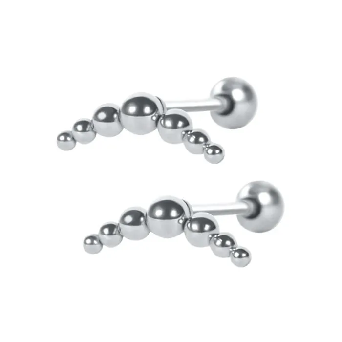 Earrings Trendolla Jewelry Bubble Barbell Earring Barbell Ball Back Earrings Sleeper Earrings