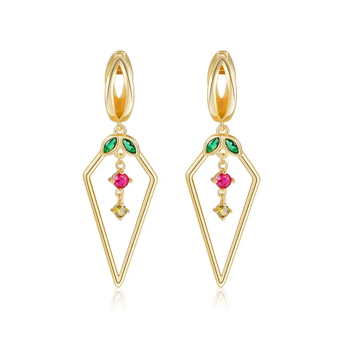 Earrings Trendolla Jewelry Cherry Charm Drop Earrings