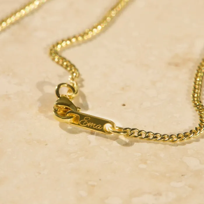 Ema Jewels Necklaces Rose June Birth Flower Pendant Necklace 14K 925 Gold Vermeil
