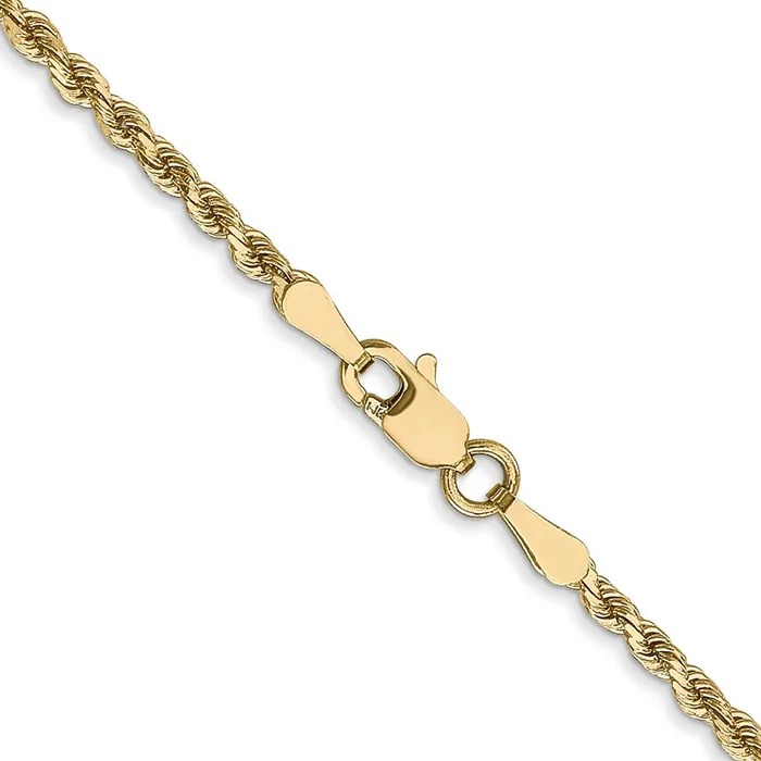 Leslies 14K 2mm DiamondCut Rope Chain TreasureFineJewelers Necklaces