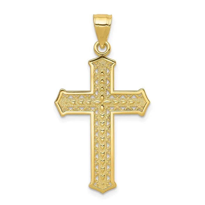 Necklaces 10k Cross Pendant TreasureFineJewelers