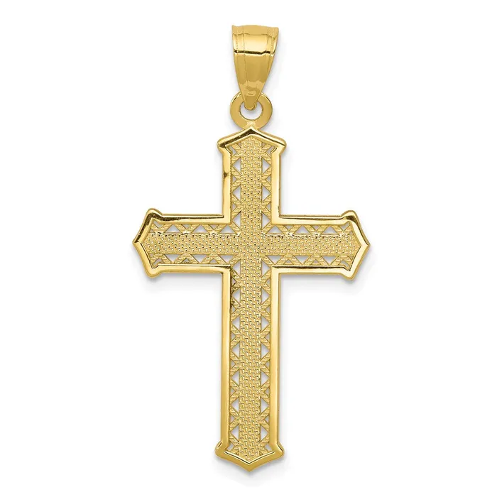 Necklaces 10k Cross Pendant TreasureFineJewelers