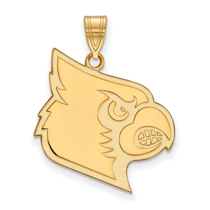 Necklaces 10K Yellow Gold University of Louisville XL Pendant TreasureFineJewelers