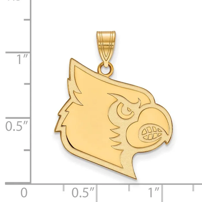 Necklaces 10K Yellow Gold University of Louisville XL Pendant TreasureFineJewelers