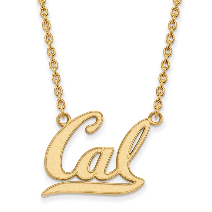 Necklaces TreasureFineJewelers 10k Gold University of California Berkeley Large Pendant Necklace