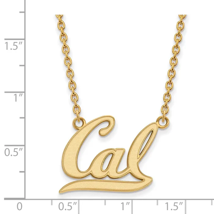 Necklaces TreasureFineJewelers 10k Gold University of California Berkeley Large Pendant Necklace