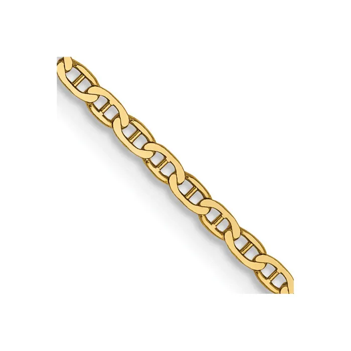 Necklaces TreasureFineJewelers 14k 15mm Lightweight Flat Anchor Link Pendant Chain Necklaces TreasureFineJewelers 14k 15mm Lightweight Flat Anchor Link Pendant Chain