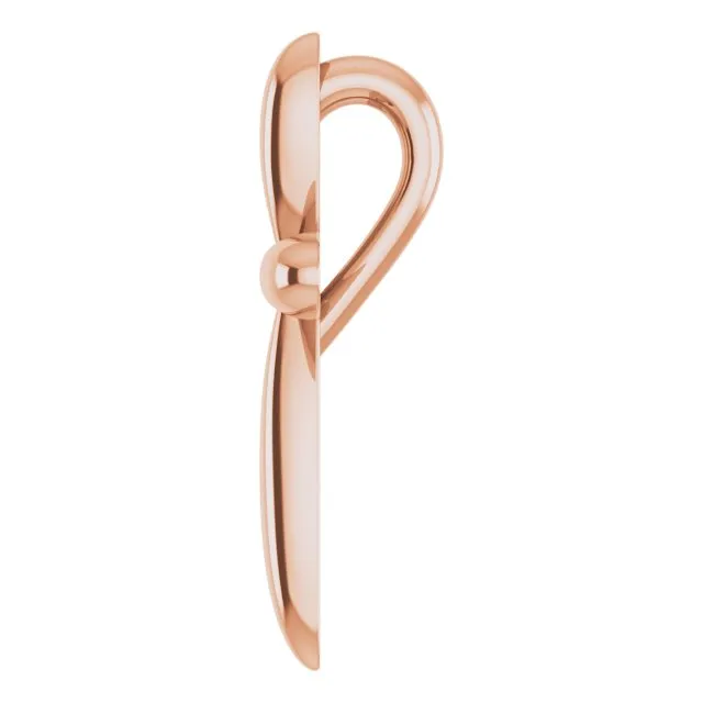 Necklaces TreasureFineJewelers 14K Rose Gold 1465x112 mm Cross Pendant