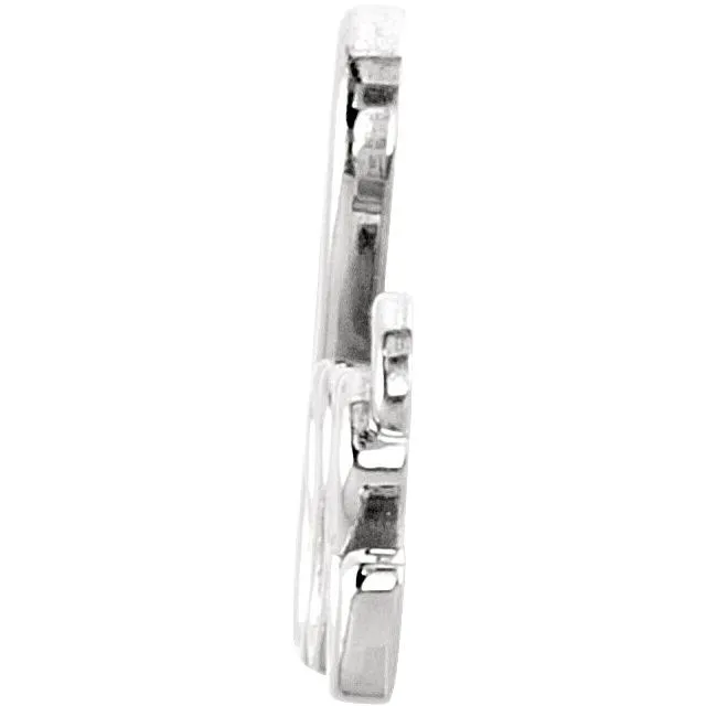 Necklaces TreasureFineJewelers 14K White Gold Love Necklace Center