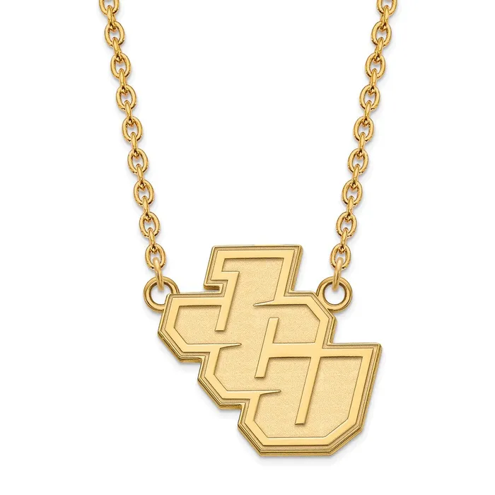 Necklaces TreasureFineJewelers 14K Yellow Gold John Carroll University Large Pendant with Necklace