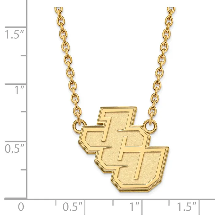 Necklaces TreasureFineJewelers 14K Yellow Gold John Carroll University Large Pendant with Necklace