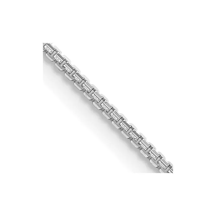 Necklaces TreasureFineJewelers Leslies 14K White Gold 145mm Concave Box Chain Necklaces TreasureFineJewelers Leslies 14K White Gold 145mm Concave Box Chain