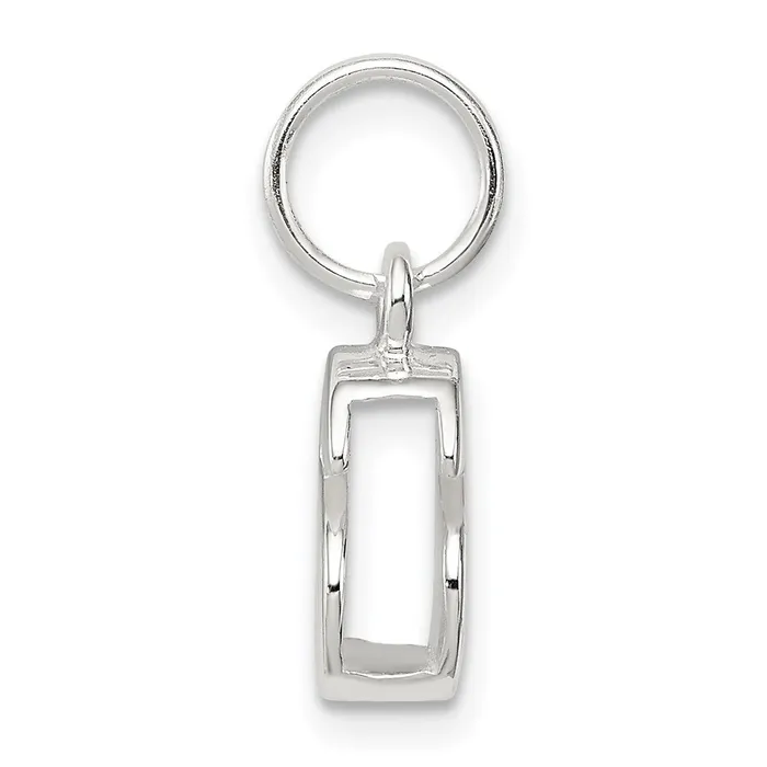 Necklaces TreasureFineJewelers Sterling Silver Letter S Initial Charm
