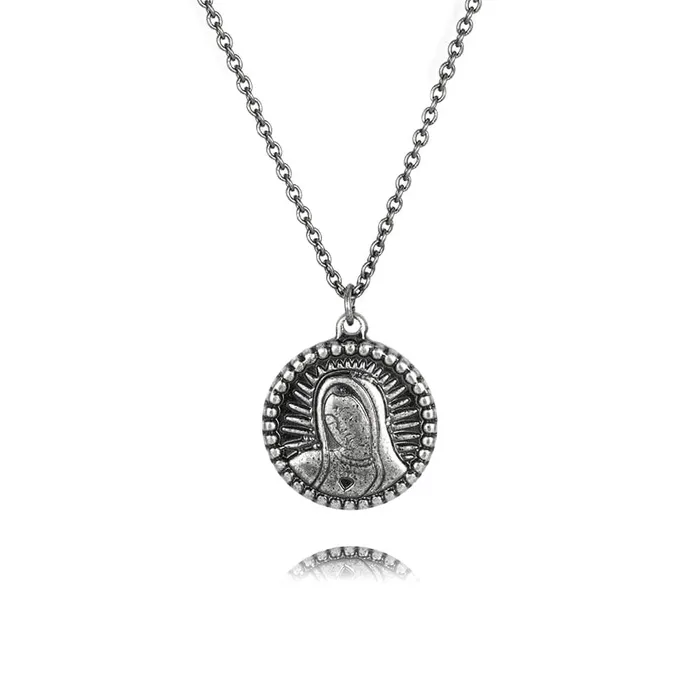 Necklaces Trendolla Jewelry Our Lady of Guadalupe Virgin Mary Virgencita Necklace