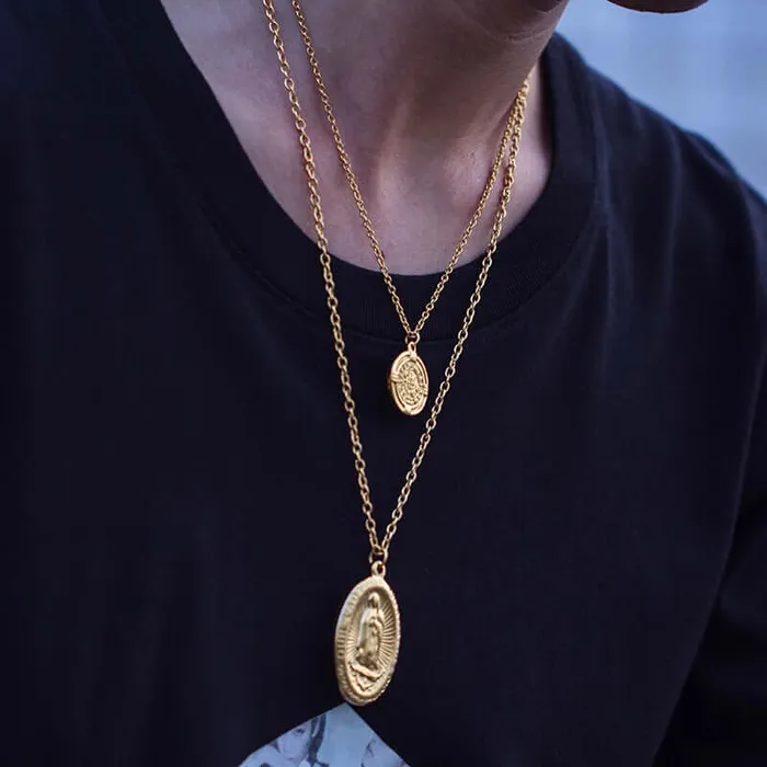 Necklaces Trendolla Jewelry Our Lady of Guadalupe Virgin Mary Virgencita Necklace