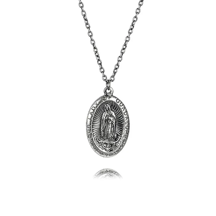 Necklaces Trendolla Jewelry Our Lady of Guadalupe Virgin Mary Virgencita Necklace