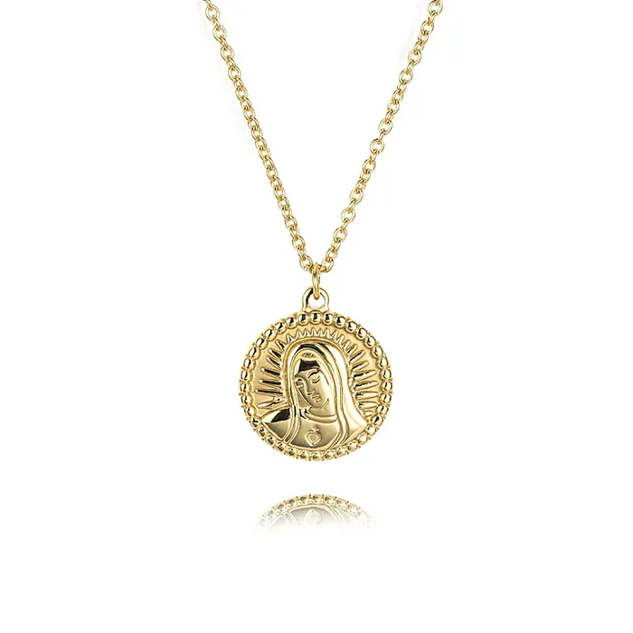 Necklaces Trendolla Jewelry Our Lady of Guadalupe Virgin Mary Virgencita Necklace