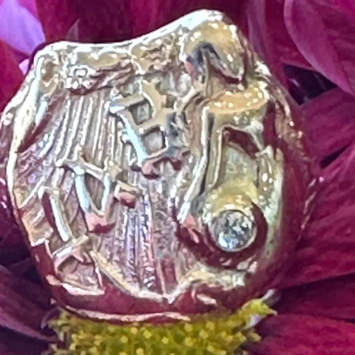 ONeills Estate Jewelry Rings 14 Karat Yellow Gold Carved Ring 44500162