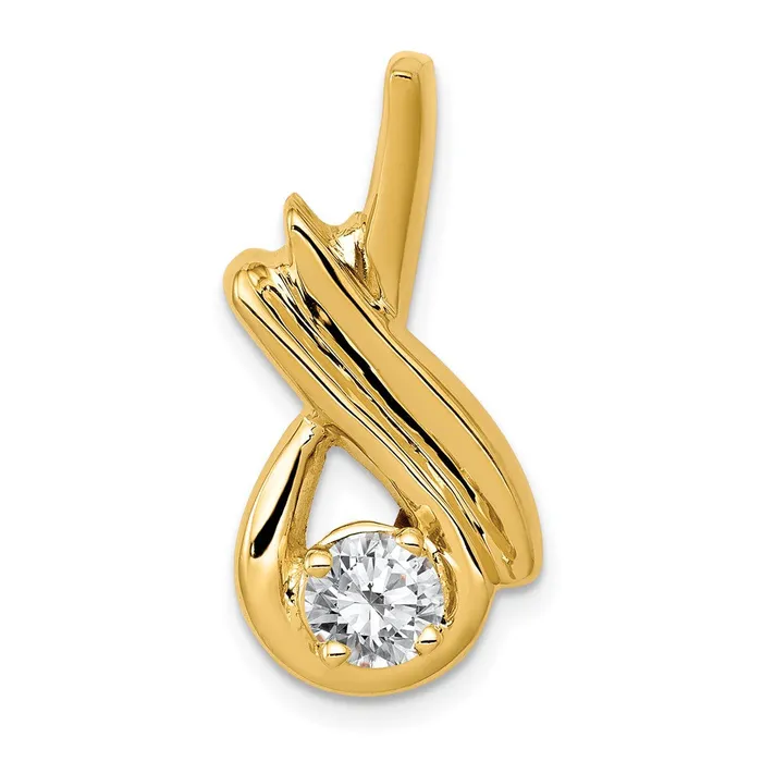 PreStyled Sets 14k Yellow Gold 5mm A Diamond Fancy Chain Slide TreasureFineJewelers PreStyled Sets 14k Yellow Gold 5mm A Diamond Fancy Chain Slide TreasureFineJewelers