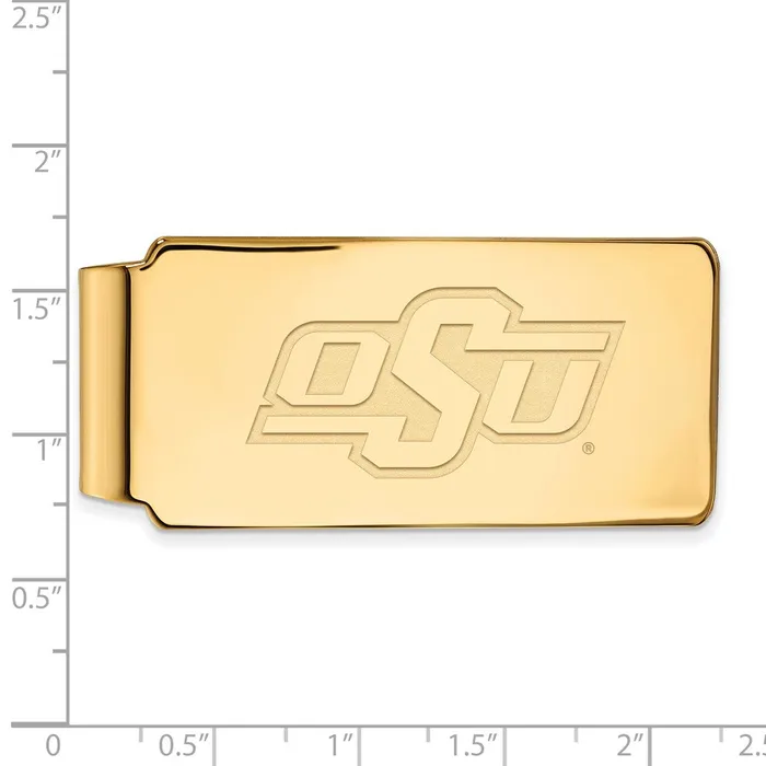 PreStyled Sets TreasureFineJewelers 10k Gold Oklahoma State University OSU Money Clip