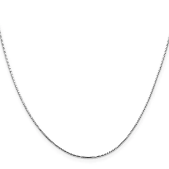 Rings Leslies 14K White Gold 8mm Round Snake Chain TreasureFineJewelers