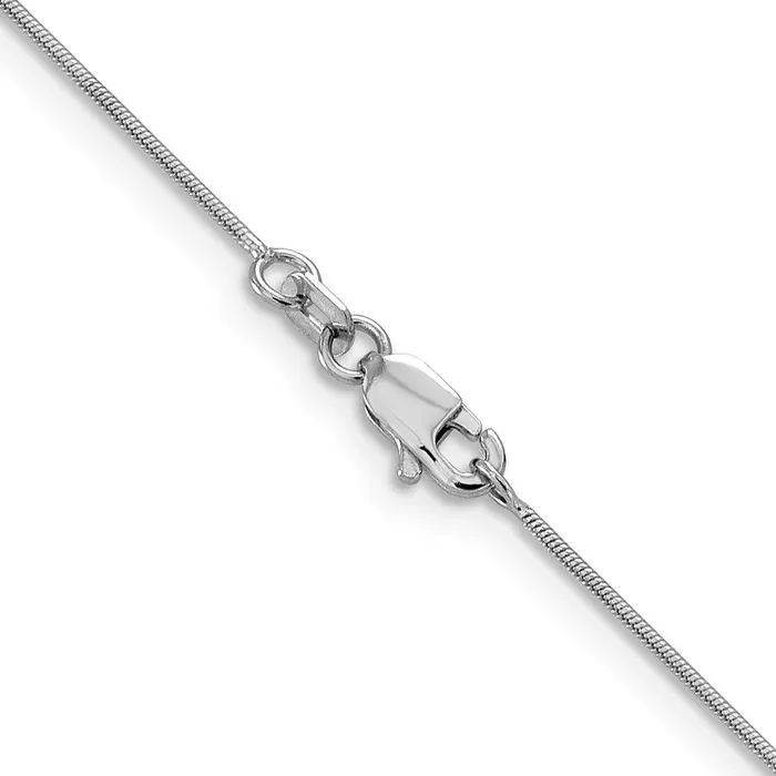 Rings Leslies 14K White Gold 8mm Round Snake Chain TreasureFineJewelers