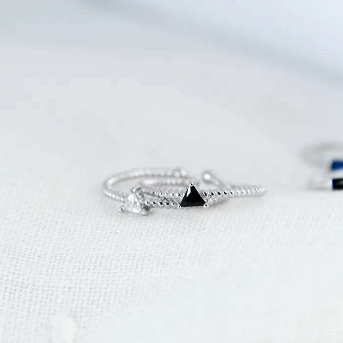 Rings Mariona Co Jewelry Crystal Triangle Ring