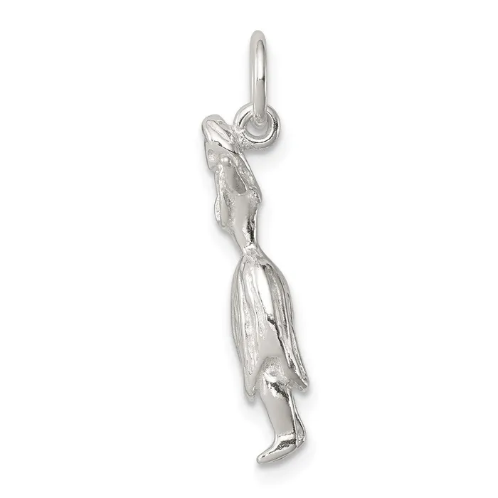 Rings Sterling Silver Hula Dancer Charm TreasureFineJewelers