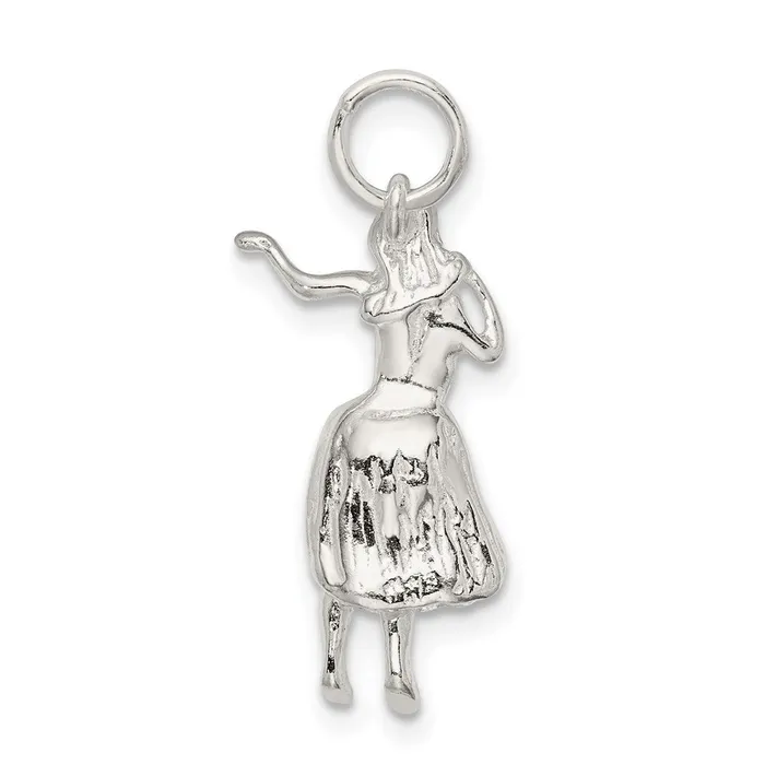 Rings Sterling Silver Hula Dancer Charm TreasureFineJewelers