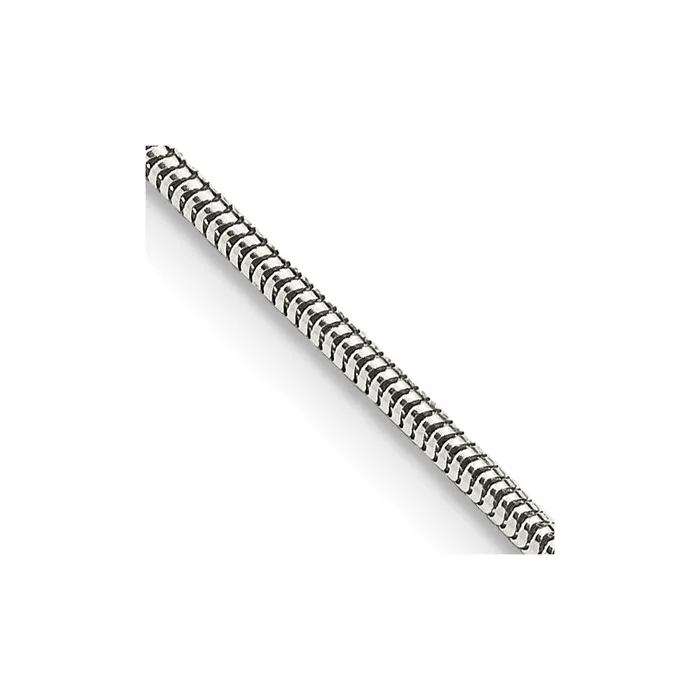 Rings TreasureFineJewelers Sterling Silver 15mm Round Snake Chain